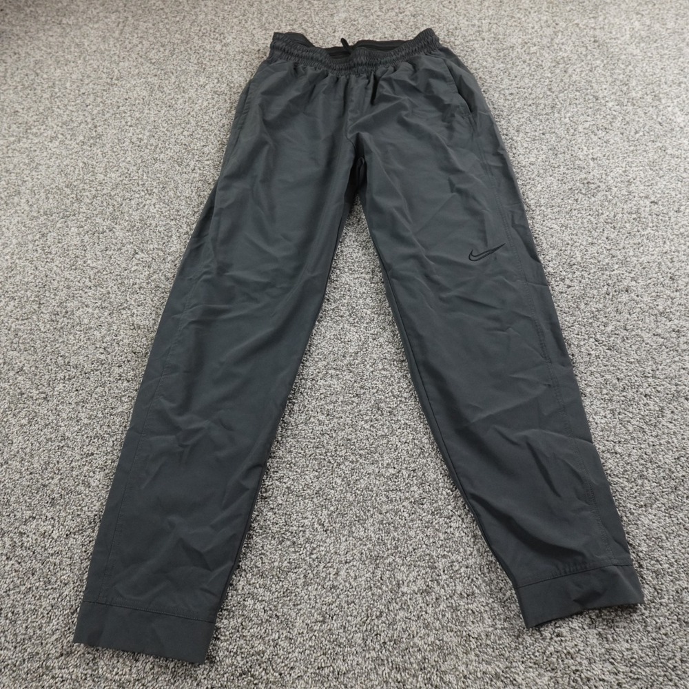 Nike Pants Mens L Gray Club Woven Tapered Jogger Drawstring Warmup Workout‎ Gym